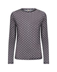 Dot Mesh Shirt in Schwarz