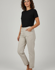 Mom Jeans in Beige