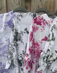 Baumwoll-Shirt mit Blumenprint