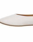 Ballerinas mit weicher Sohle in Weiß