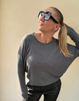 Biara Pullover in Anthrazit