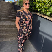 Viskose Bluse mit zartem Blumendruck