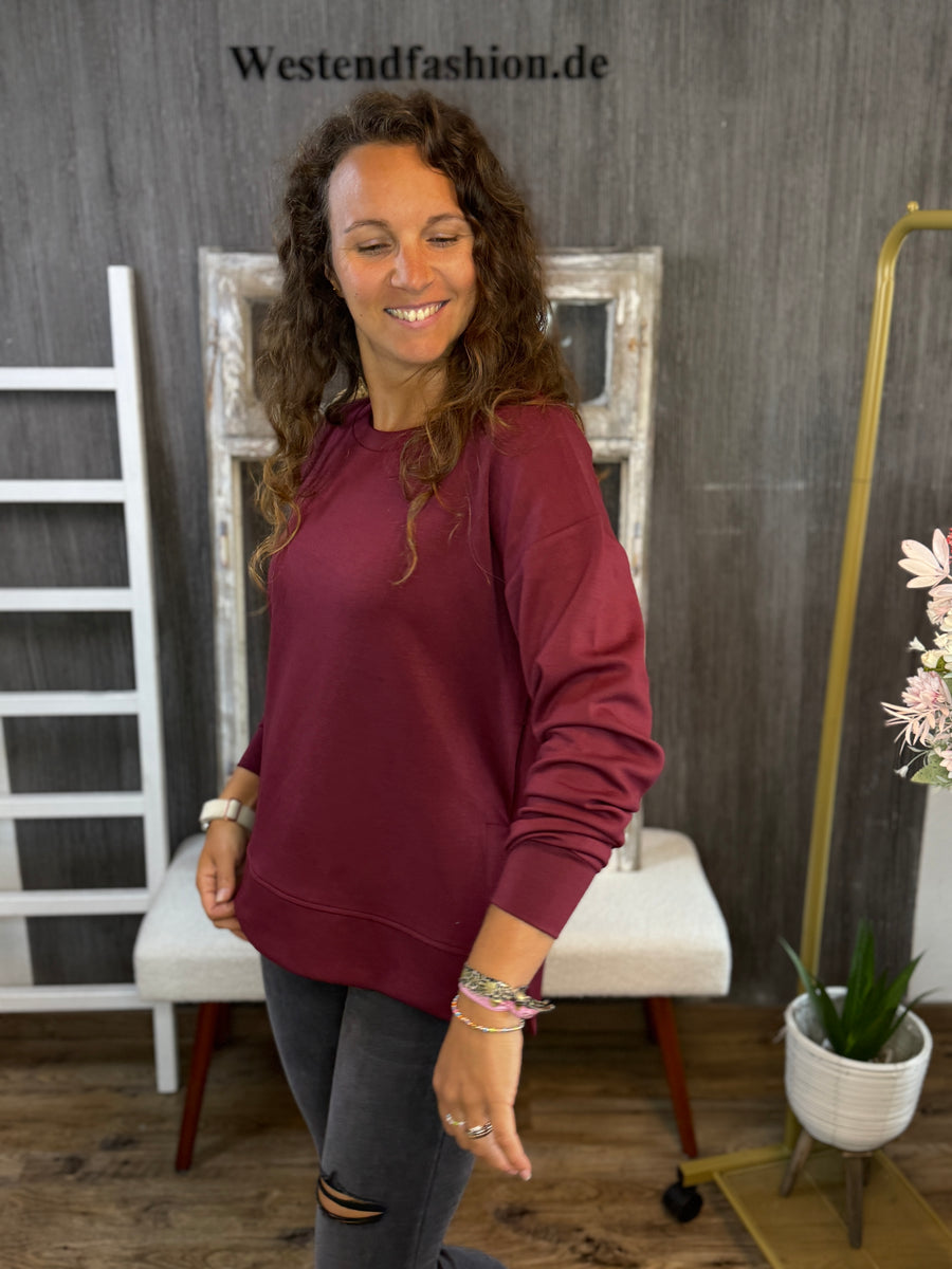 Banu Sweatshirt in bordeaux