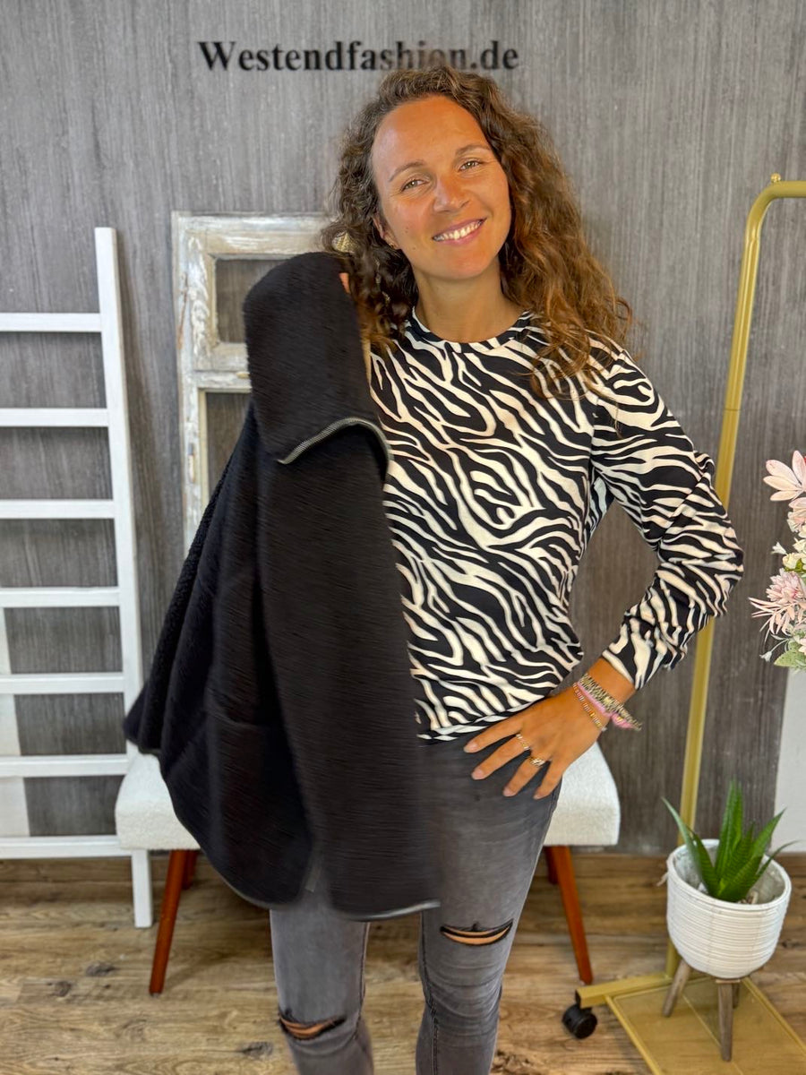 Banu Sweatshirt mit Zebramuster
