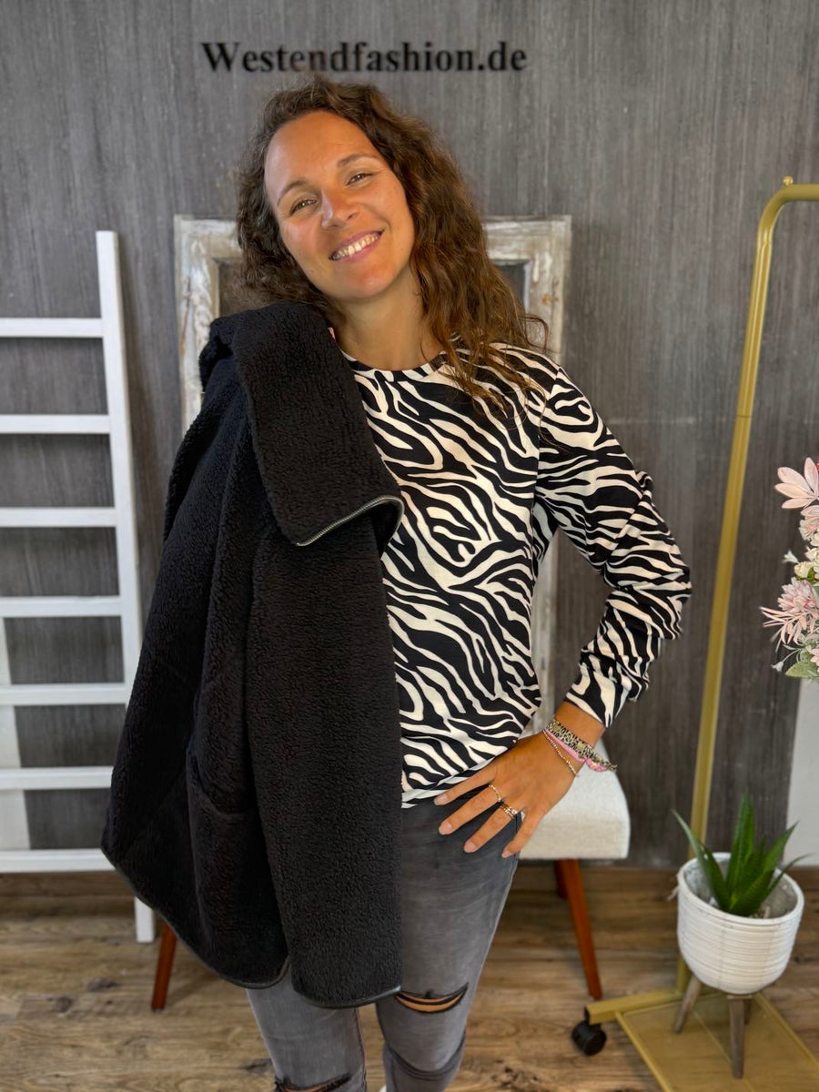 Banu Sweatshirt mit Zebramuster
