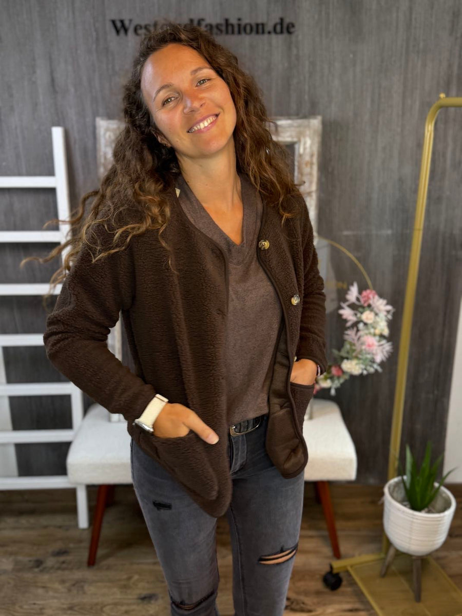 Teddy Kurzjacke in braun