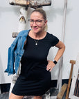Stretch T-Shirt Kleid