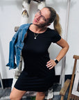 Stretch T-Shirt Kleid
