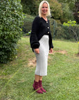 Cardigan mit dicken Knöpfen