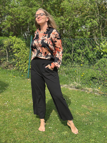 Edle Bluse mit Blumenprint