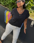 Weiße 7/8 Stretch-Jeans