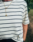 Lässiges Baumwoll-Shirt mit Streifen