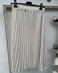 Plissee Midirock in Creme