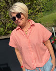 Bluse gestreift mit schickem Bindedetail