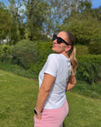 Shirt mit Blumenprint in weiß