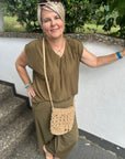 Schicke 7/8 Culotte in Olive