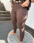 feine Hose in braun