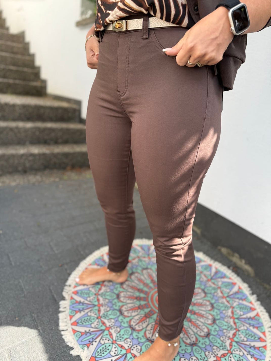 feine Hose in braun
