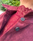 Langarmshirt mit Spitzenkragen