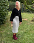 Cardigan mit dicken Knöpfen