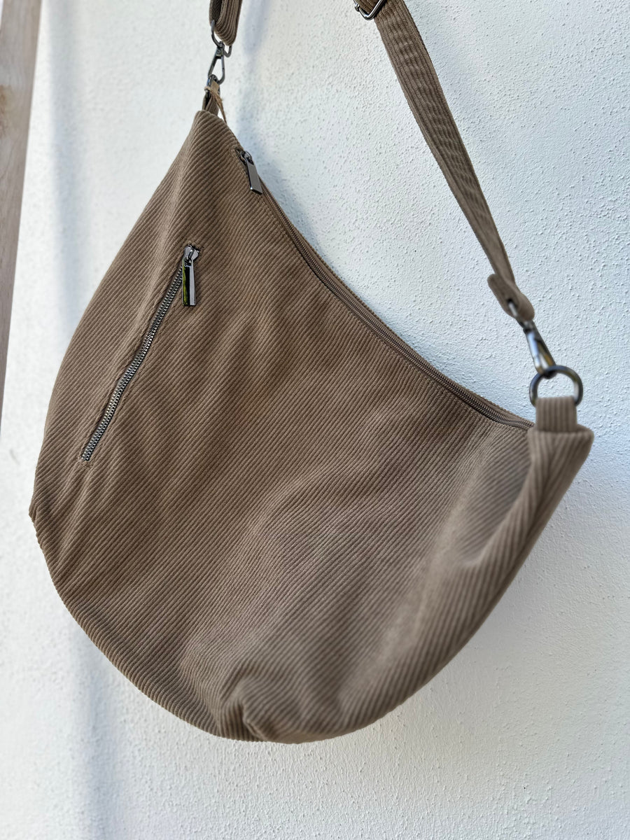 Große Bananen-Tasche in Cord