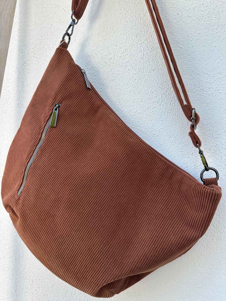 Große Bananen-Tasche in Cord