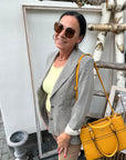 Edler Blazer mit Hahnentritt-Muster