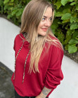 Sweater mit Leo-Details in Banu-Qualität XS-XL