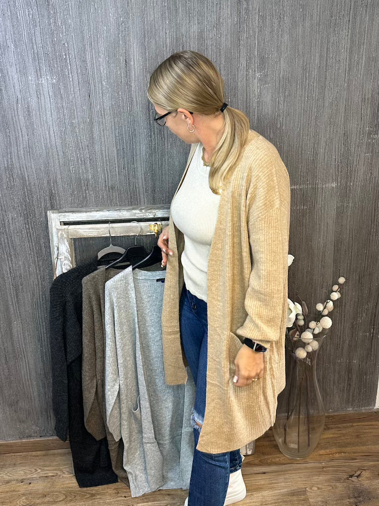 Langer Kuschel Cardigan