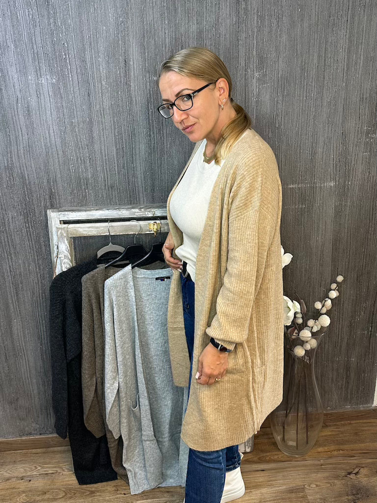 Langer Kuschel Cardigan