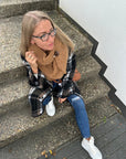 Dreieck Teddy-Schal mit Knopf
