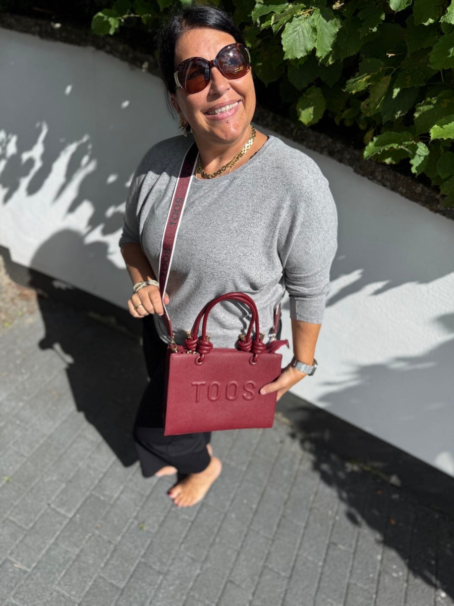 Pullover in grau meliert