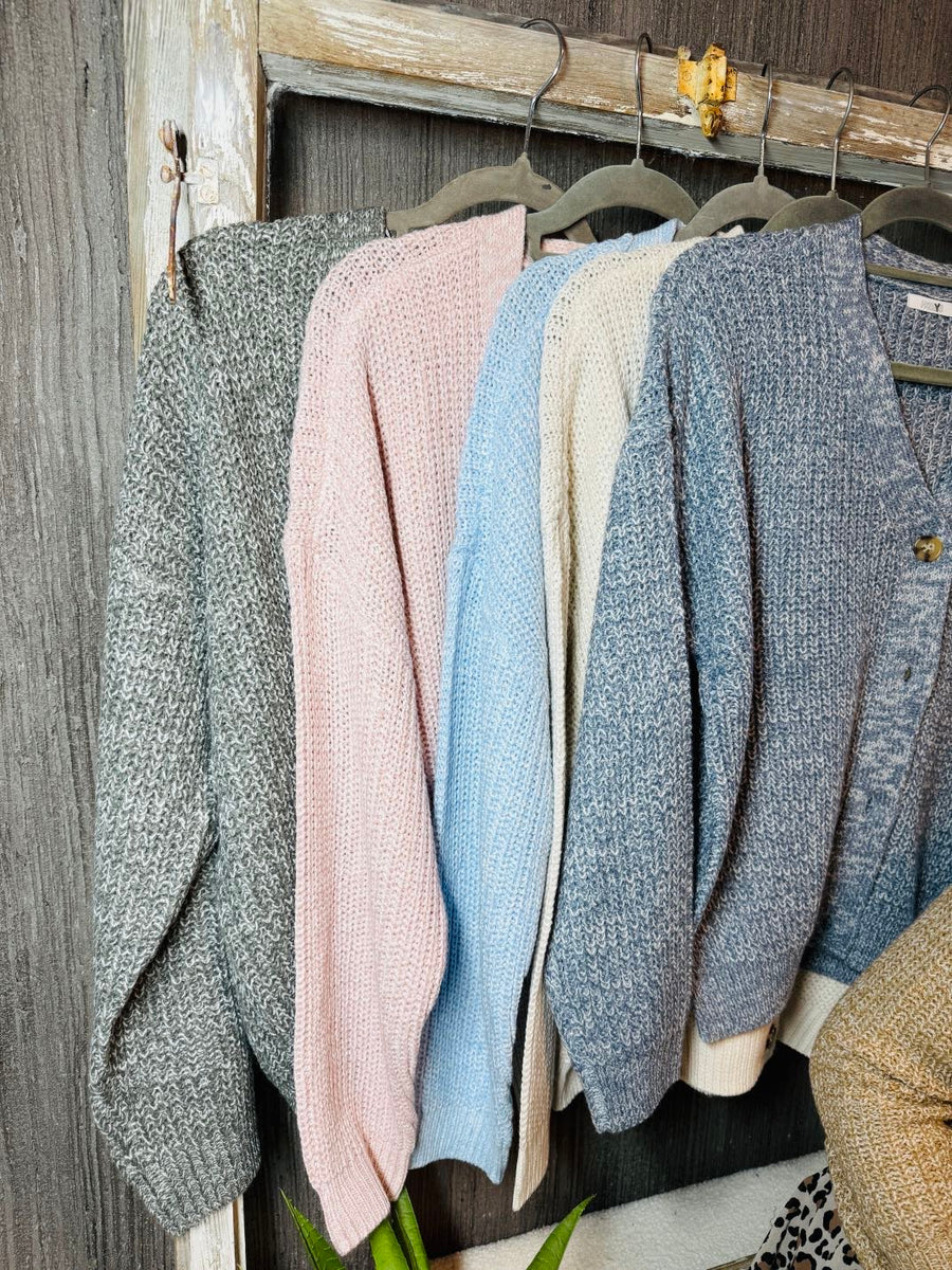 Kuscheliger Cardigan in grau-meliert