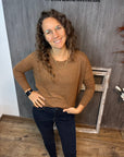 Pullover in Toffee meliert