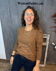 Pullover in Toffee meliert