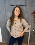 Strickjacke in Beige