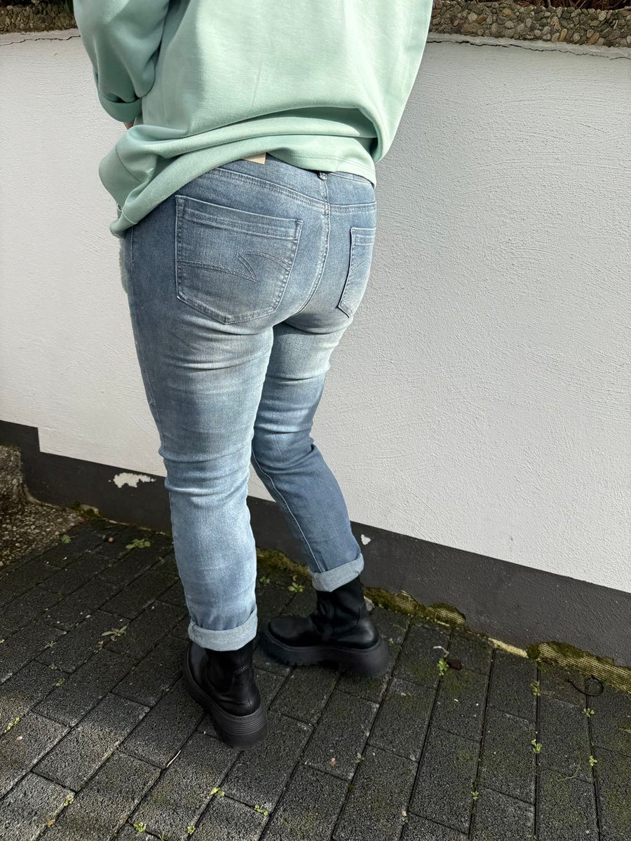 Jeans Straight Fit blau