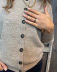 Strickjacke in Beige