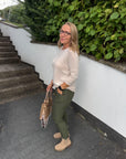 Joggpants mit Rüschentaschen in zwei Farben