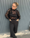 Bluse mit eleganten Spitzendetails
