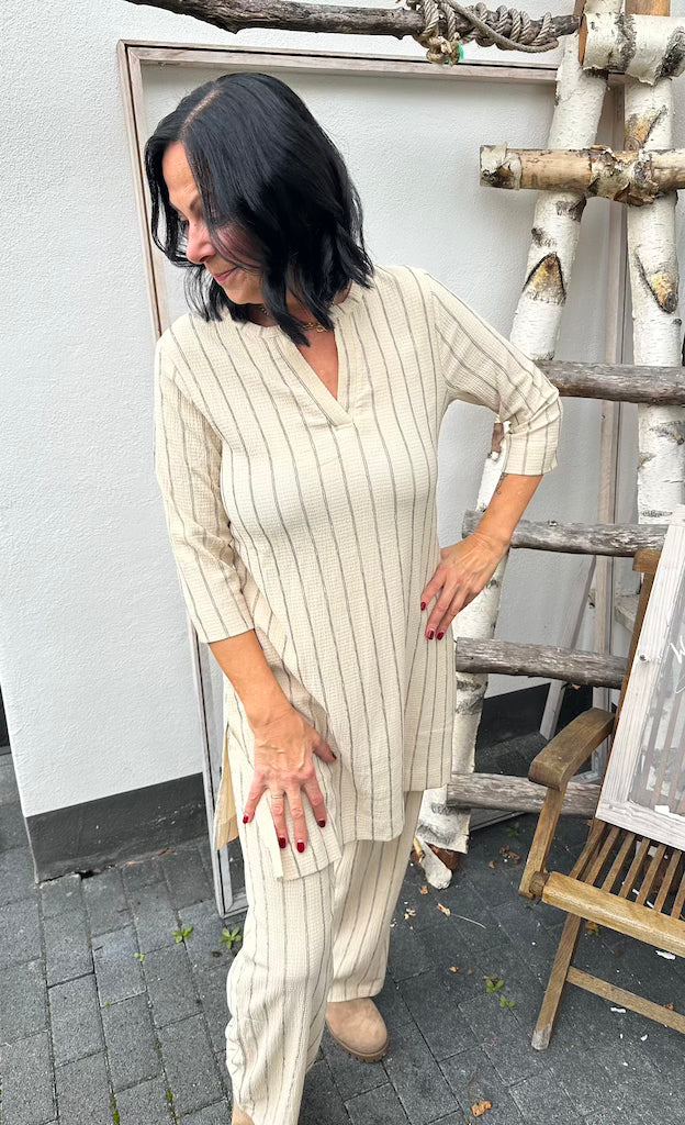 Leichte Nadelstreifen Culotte