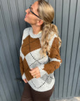 Strickpullover mit Argyle-Muster
