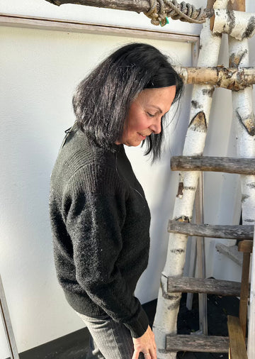 Kuscheliger Pullover in Schwarz