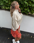 Strickpullover mit Stehbundkragen