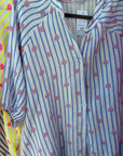 Musselinbluse mit Herzchen