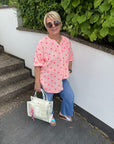 Musselinbluse mit Herzchen