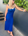 Sommer Kleid mit V-Ausschnitt Gr. XS-XL