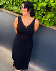 Sommer Kleid mit V-Ausschnitt Gr. XS-XL