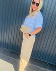 Trendige 7/8 Hose in Beige