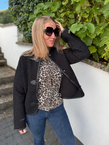 Pulli und Cardigan in einem Teil - LEO